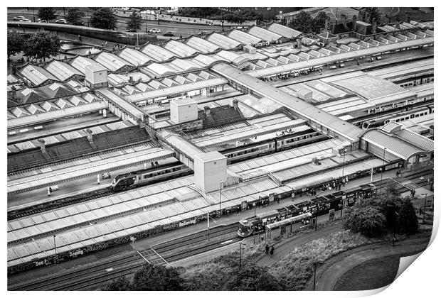 Sheffield Station Print by Apollo Aerial Photography