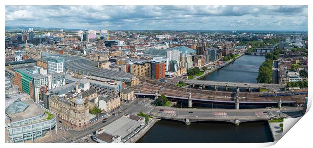 Glasgow Print by Apollo Aerial Photography