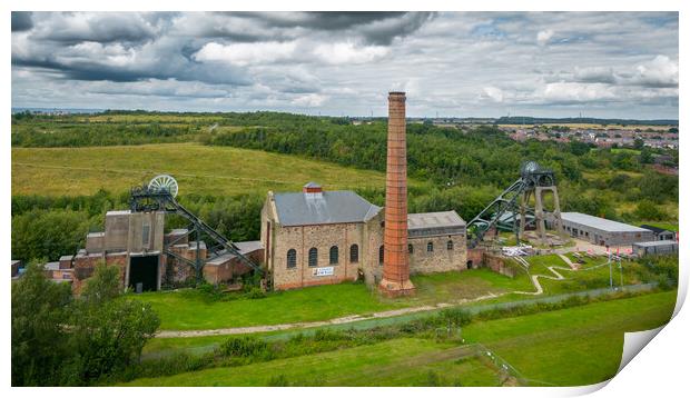 Pleasley Pit Print by Apollo Aerial Photography