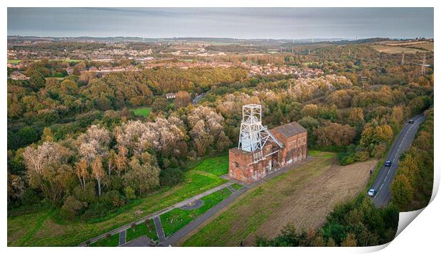 Barnsley Main Colliery Aerial View Print by Apollo Aerial Photography