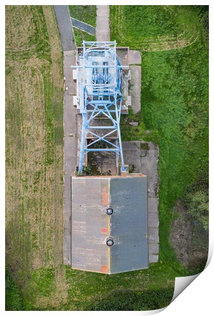 Barnsley Main Colliery Top View Print by Apollo Aerial Photography