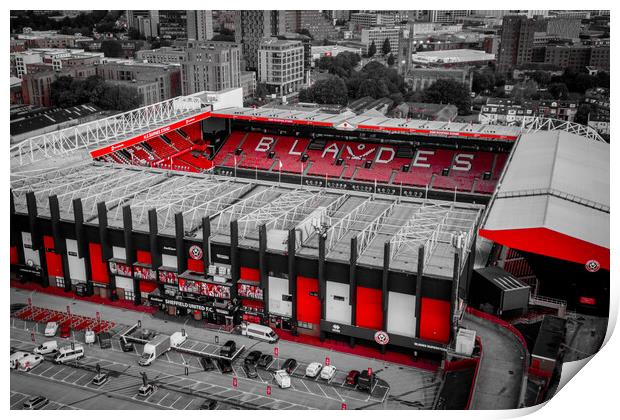 The Blades Red Pop Print by Apollo Aerial Photography