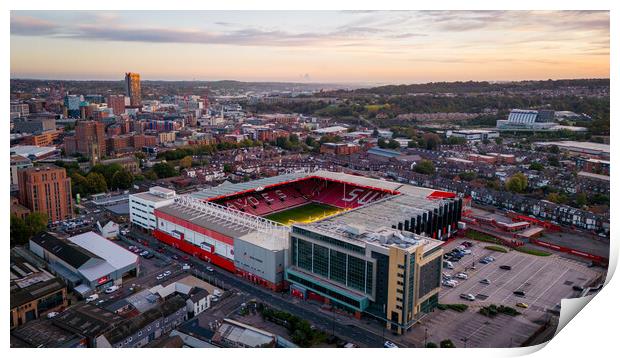 Bramall Lane Sheffield Print by Apollo Aerial Photography