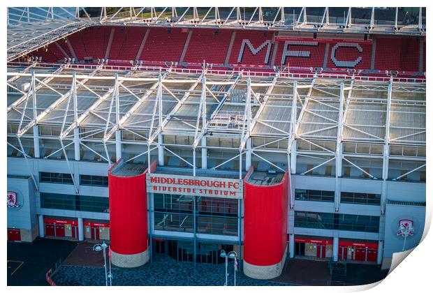 Middlesbrough Football Club Print by Apollo Aerial Photography
