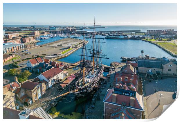 HMS Trincomalee Print by Apollo Aerial Photography