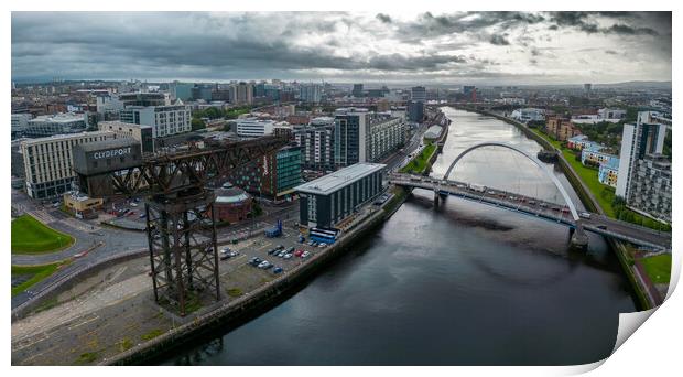 Glasgow by the Clyde Print by Apollo Aerial Photography