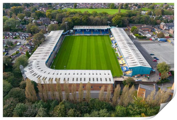 Gigg Lane Print by Apollo Aerial Photography