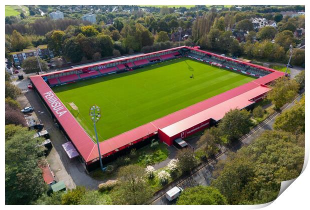 Salford City Football Club Print by Apollo Aerial Photography