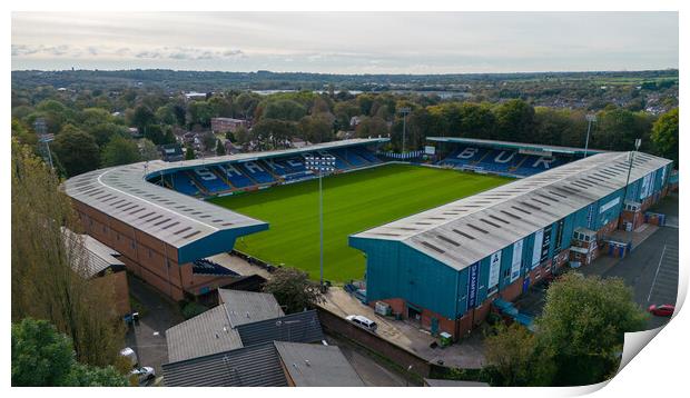 Gigg Lane Bury Print by Apollo Aerial Photography