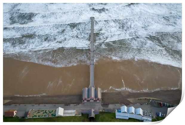 Saltburn by the Sea Pier Print by Apollo Aerial Photography