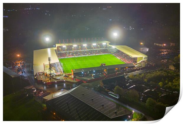 Oakwell Game Night Print by Apollo Aerial Photography