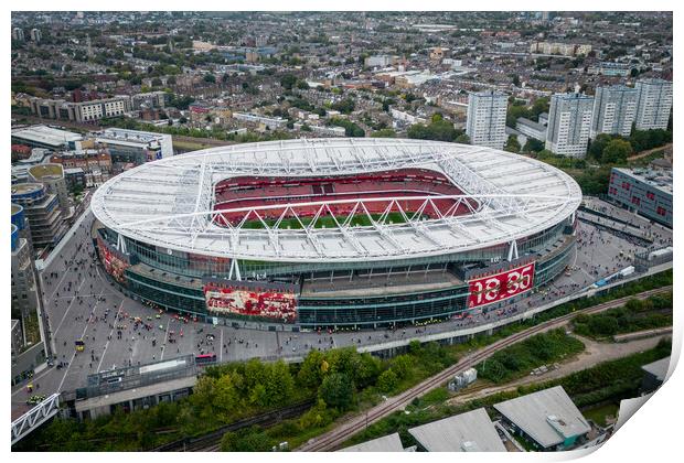 Emirates Stadium Print by Apollo Aerial Photography