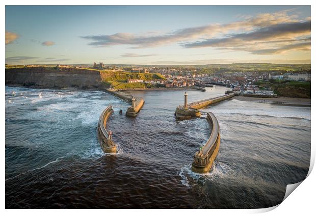 Whitby seascape Print by Apollo Aerial Photography
