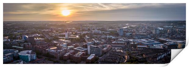 Newcastle City Skyline Print by Apollo Aerial Photography