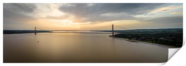 The Humber Bridge Print by Apollo Aerial Photography
