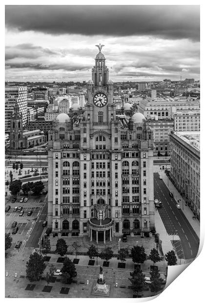 The Royal Liver Building Print by Apollo Aerial Photography