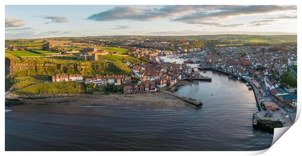 The Town of Whitby Print by Apollo Aerial Photography