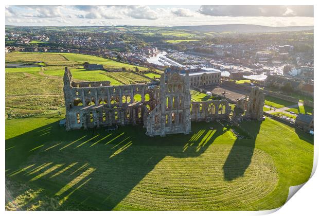 Whitby Abbey Print by Apollo Aerial Photography