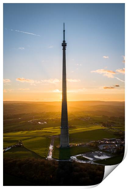 The Mighty Mast Print by Apollo Aerial Photography