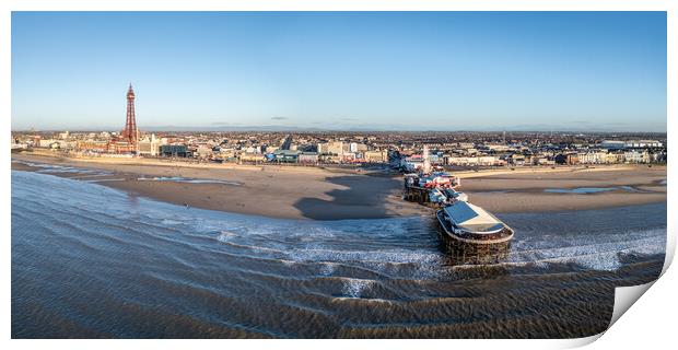 Blackpool Seaside Splendour Print by Apollo Aerial Photography