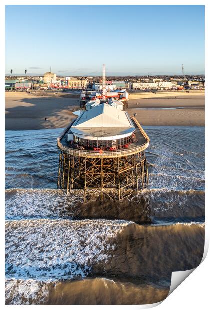 Blackpool Central Pier Print by Apollo Aerial Photography