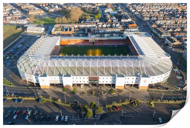 Bloomfield Road Print by Apollo Aerial Photography