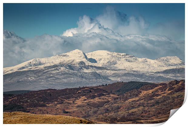 Mt Snowdon  Print by Apollo Aerial Photography