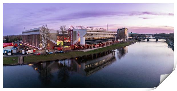 The City Ground Print by Apollo Aerial Photography