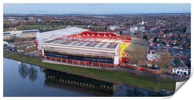 Nottingham Forest Print by Apollo Aerial Photography