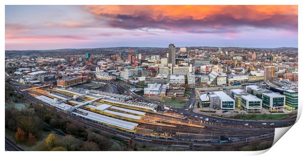 Sheffield City Print by Apollo Aerial Photography