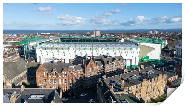 Easter Road Print by Apollo Aerial Photography