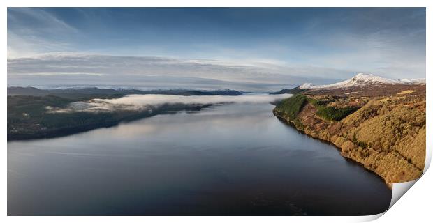 Loch Ness Morning Print by Apollo Aerial Photography