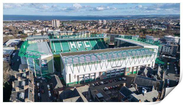 Easter Road Stadium Print by Apollo Aerial Photography