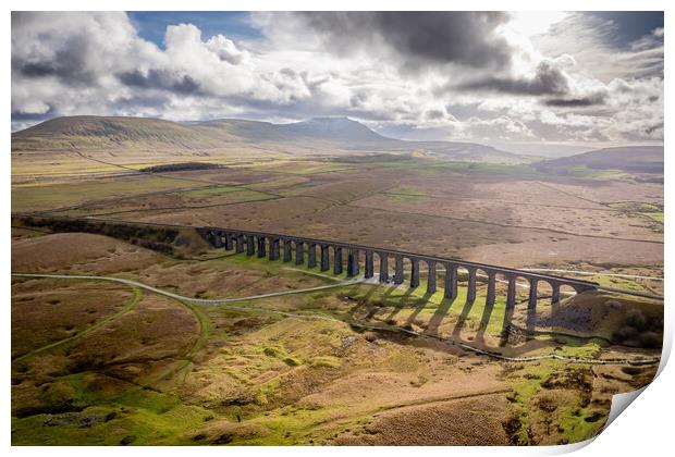 Ribblehead Viaduct Print by Apollo Aerial Photography