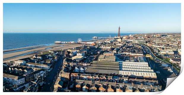 Blackpool Print by Apollo Aerial Photography