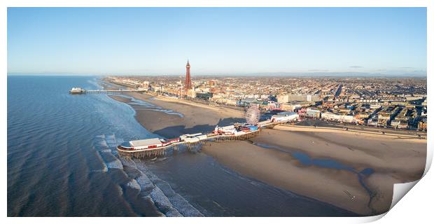 Blackpools Promenade Print by Apollo Aerial Photography