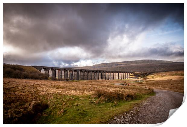 Ribblehead Viaduct  Print by Apollo Aerial Photography