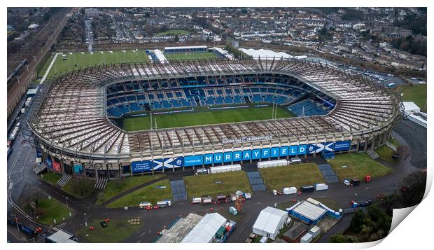 Murrayfield Stadium Print by Apollo Aerial Photography