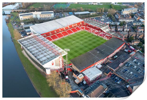 Nottingham Forest FC Print by Apollo Aerial Photography