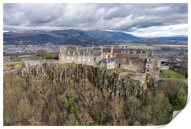 Stirling Castle Print by Apollo Aerial Photography