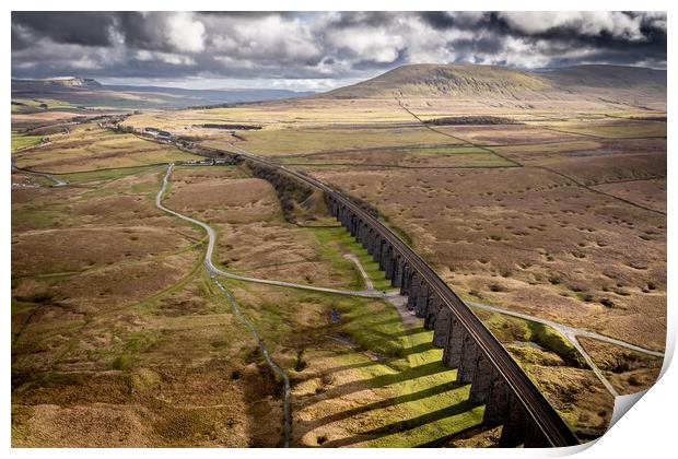 Ribblehead Viaduct Print by Apollo Aerial Photography