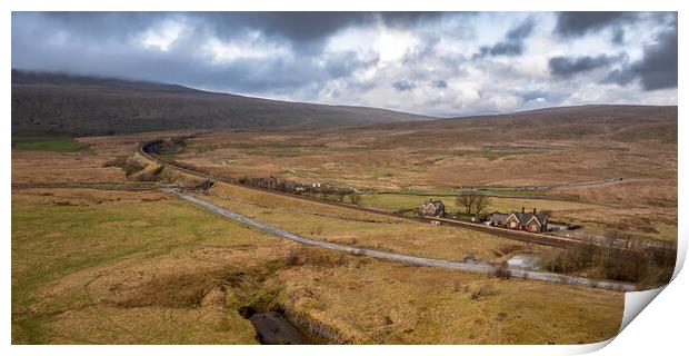 Ribblehead Station and Viaduct Print by Apollo Aerial Photography