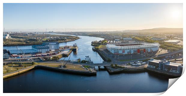 Riverside Stadium Print by Apollo Aerial Photography