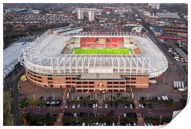 Sunderland Football Club Print by Apollo Aerial Photography