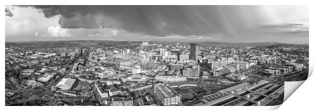 Sheffield April Showers Print by Apollo Aerial Photography