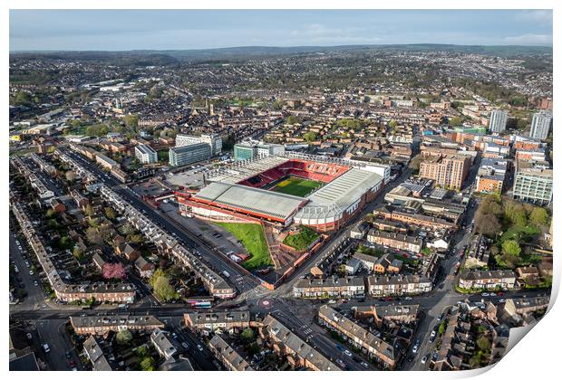 Bramall Lane Print by Apollo Aerial Photography