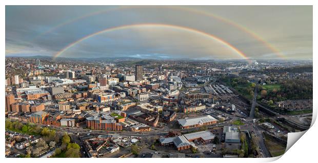 Sheffield Springtime Skyline Print by Apollo Aerial Photography