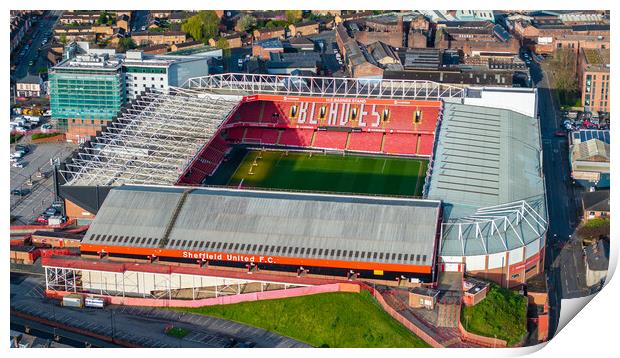 Bramall Lane The Blades Print by Apollo Aerial Photography