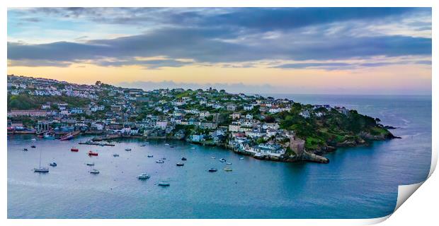 Polruan Sunrise Print by Apollo Aerial Photography