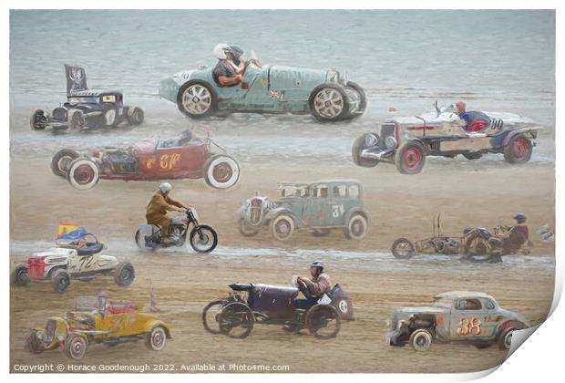 Fun on the Beach Print by Horace Goodenough